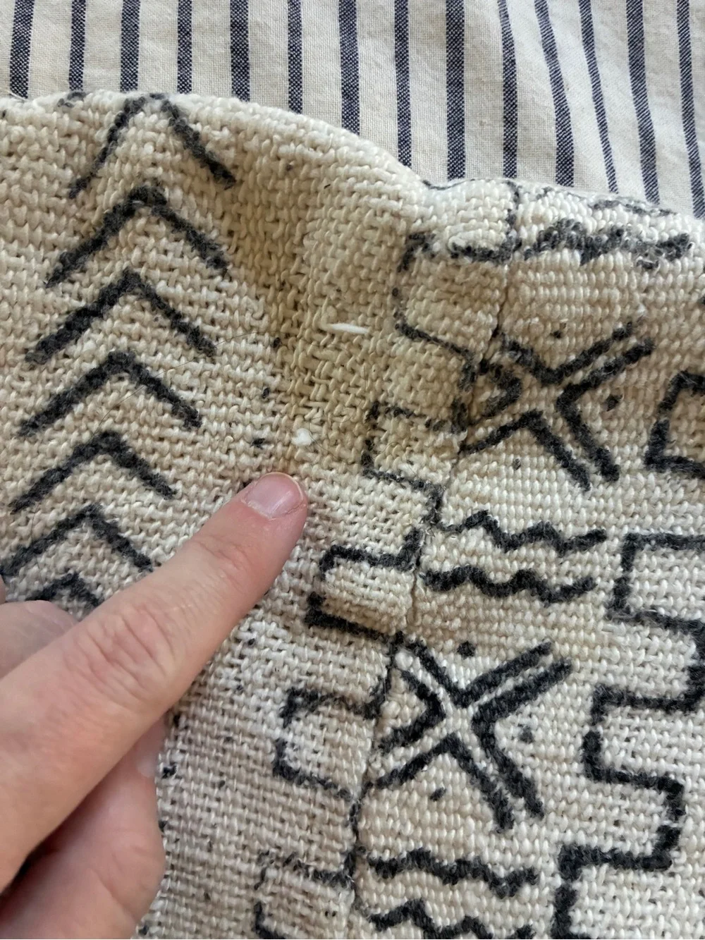 Loomgoods mud cloth accent pillow